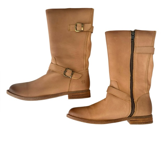 Blondo Delano Rugged Tan Leather Buckle Boots – Sz 9.5M - Picture 5 of 8